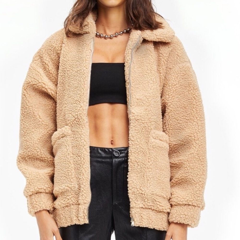 I.AM.GIA Camel Teddy Jacket